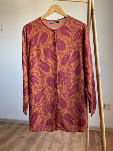 Chemisier viscose fleurs - chemisier,