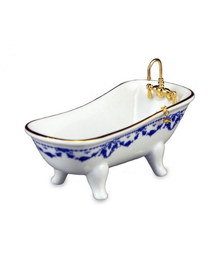 Maison poupées bleu noeud - de,