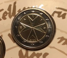2 euro BU Malte 2023 Croix de