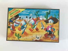 11 ⚜️ Jouet Boite A Cube Jeu D'éveil France Jouets Vintage 40 Cubes Walt Disney