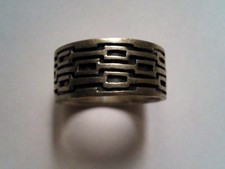 Bague Ancienne en Argent Massif 925/1000 - Taille 62 ...