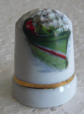 Dé à coudre de collection en porcelaine d'un chalutier de l'ile de Minorque