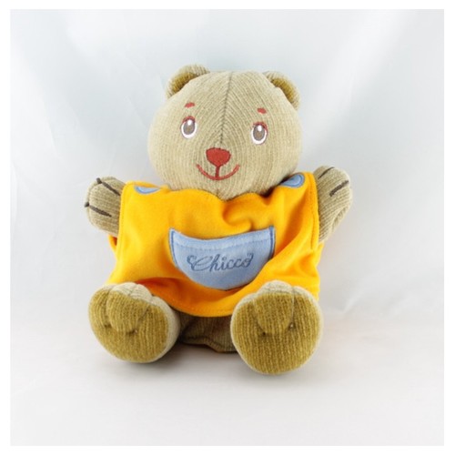 Doudou marionnette ours marron