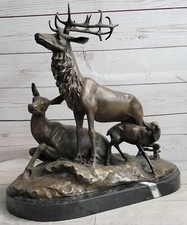 Bronze Sculpture Statue Cerf