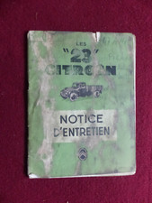 livret : notice d' entretien automobile camion CITROEN type 23 de 1954