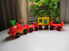 7 ⚜️ Ancien Jouet Train Clairbois Made In France Vintage