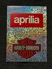 VIGNETTES STICKERS PANINI SUPER MOTO 1993 LOGO APRILIA HARLEY DAVIDSON #AH