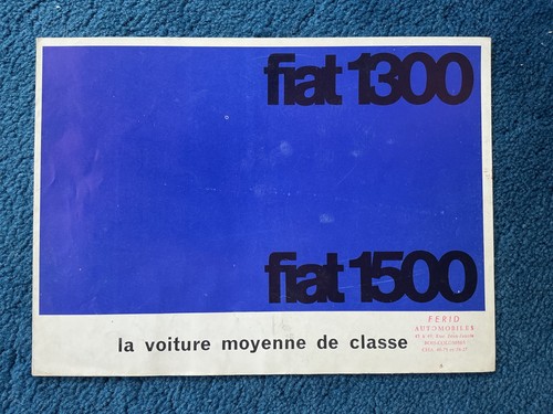 Fiat 1300 1500 catalogue - 1300,