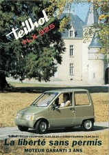 Catalogue brochure voiturette Teilhol Diesel TLX 325 et break 400 1987 FR