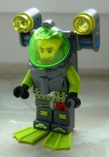 lot divers Pièce LEGO Atlantis Diver 1 Axel figurine plongeur SET 8076 atl 012