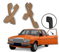 Porte Poignée Kit pour Mercedes Benz W123 4 Pièces Arrière & Avant Datte