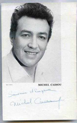 Autographe michel cadiou - autographe,