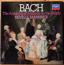 Argo 596 003 BACH Selected Works MARRINER Academy St-Martin Box set 3 X LP NM++