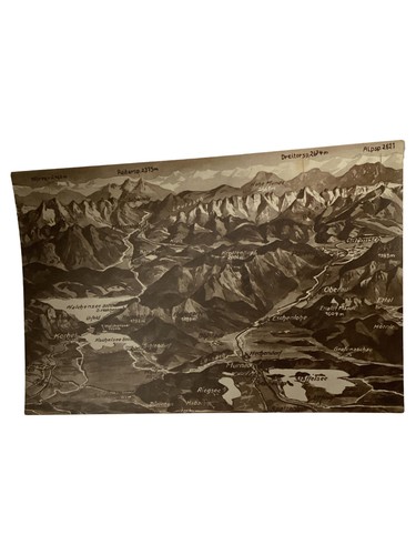 Carte relief historique alpes - carte,