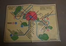 ANCIEN PLAN DE METRO DE PARIS