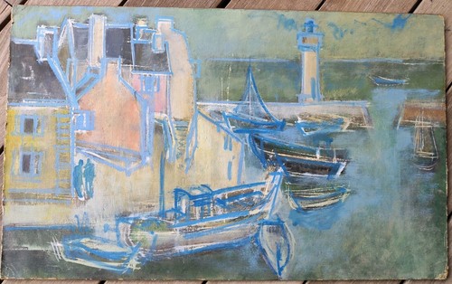 Tableau ancien non signé - non, port
