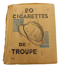 L3*/09/25 (REF27757) : PAQUET DE 20 CIGARETTES DE TROUPE WW2 39/45