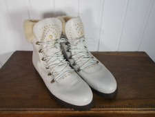 Bottes bottines beige cuir