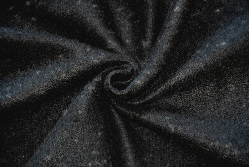 Noir bouilli laine cachemire - laine, &