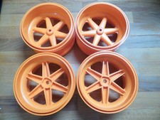 Lot de 4 jantes PMT oranges FG MARDER ( fixation: carré 18 mm )