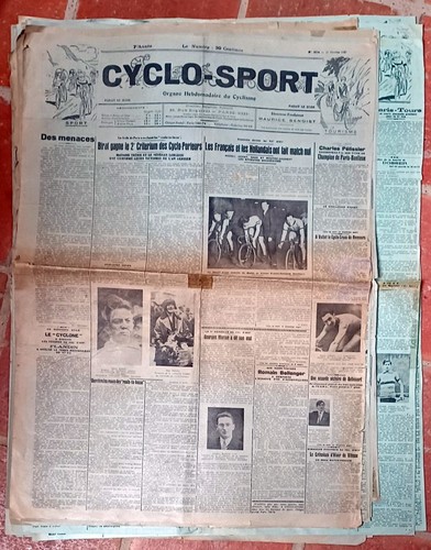 Cyclisme lot 16 journaux - 16,
