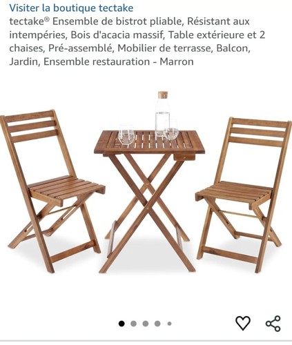 Table marron extérieure avec - extérieure,