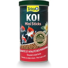 Aliment complet Koï stick junior 1 litre , 370 g pour carpes koï de bassin jusqu