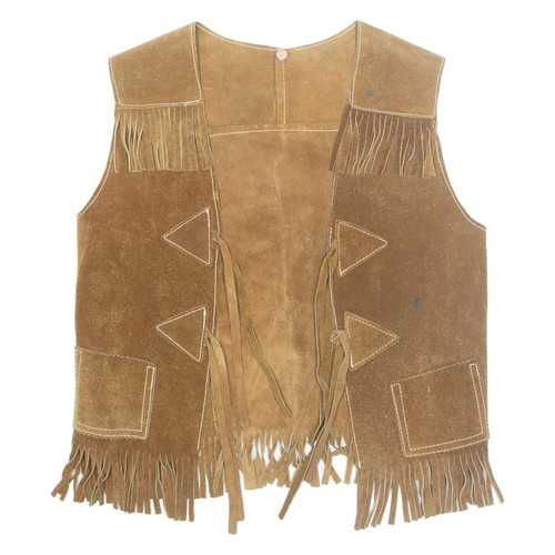 Gilet cuir marron pour - cuir,