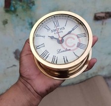 Horloge murale de bateau vintage en laiton de 4 '' Nautical Marine Royal...