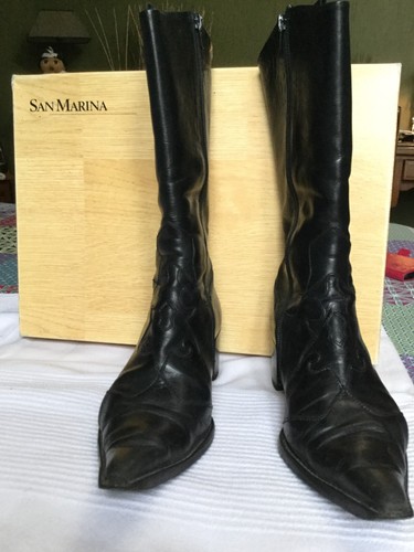 Bottes cuir noires - en,