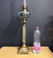 antique bronze kerosene lamp