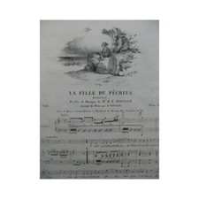 POISSON H. T. La Fille du Pêcheur Chant Piano ca1830