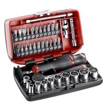 Coffret cliquet 1/4'' douilles embouts 6 pans Facom
