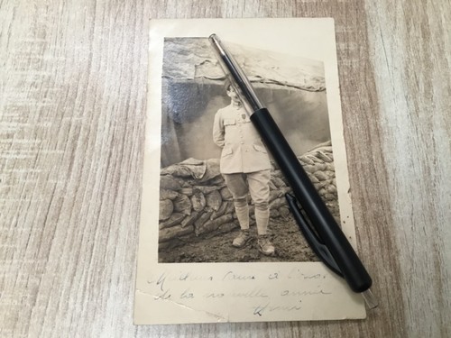 Carte postale photo poilu - carte,