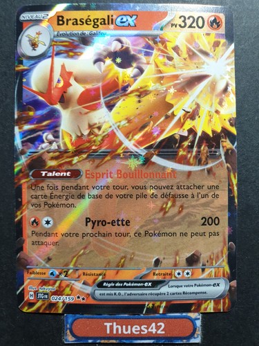 Carte pokémon braségali - carte,