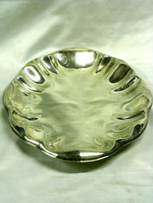 ORFÈVRE BOSSI DE UBERTI PLAT ANCIEN MÉTAL ARGENTE SILVERPLATE DESIGN ITALIE