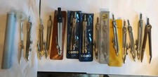 Lot De 13 Compas Anciens Vintage Collection KIN MAPED ARROW COMO 