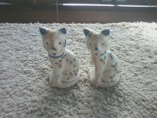 Vintage cat salt pepper - cat,
