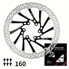 Disque de frein Vélo Avant / Arrière Noir 160mm Bucklos