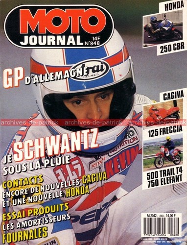 Moto journal 848 essai honda - journal,
