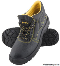 Chaussure de travail noire, Chaussure de sécurité homme montante,