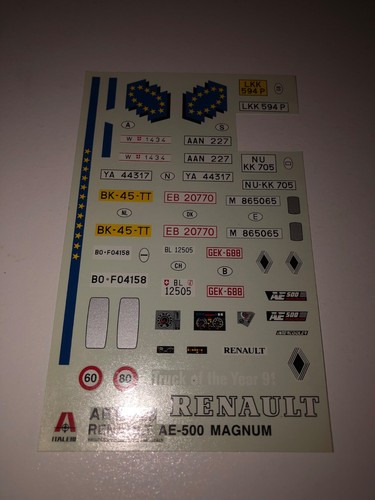 Italeri decalques pour - 1/24,