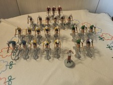Cycliste Miniature Plastique Lot 24 Pièces 