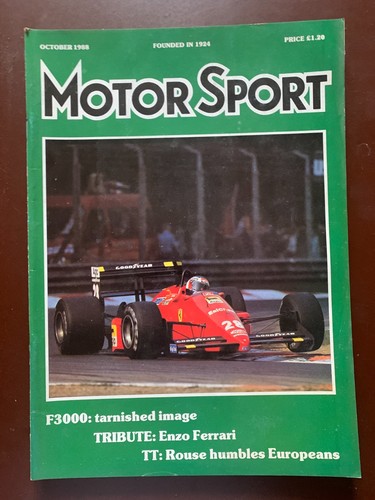 Motor sport magazine 1988 - sport,