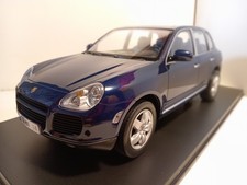 Carson Dickie Collector line Porsche Cayenne turbo bleue 1/12 N+B