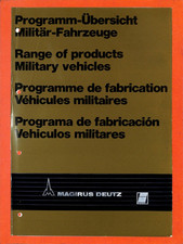 IVECO MAGIRUS DEUTZ TRUCKS /VÉHICULES MILITAIRES /  PROSPECTUS