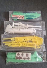 BONUX  Ancien / Old  - SET SCELLE DE 4 VEHICULES - HELICOPTERE (2) / AVIONS (2)