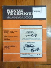 Horizon Revue Technique Chrysler Simca Talbot Etat - Bon Etat Occasion