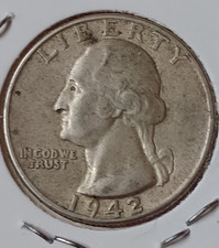 Quarter Dollar Liberty 1942 - George Washington - ETATS-UNIS ARGENT !