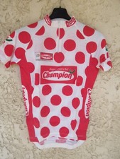 Maillot cycliste à pois Tour de FRANCE Supermarché CHAMPION vintage shirt S